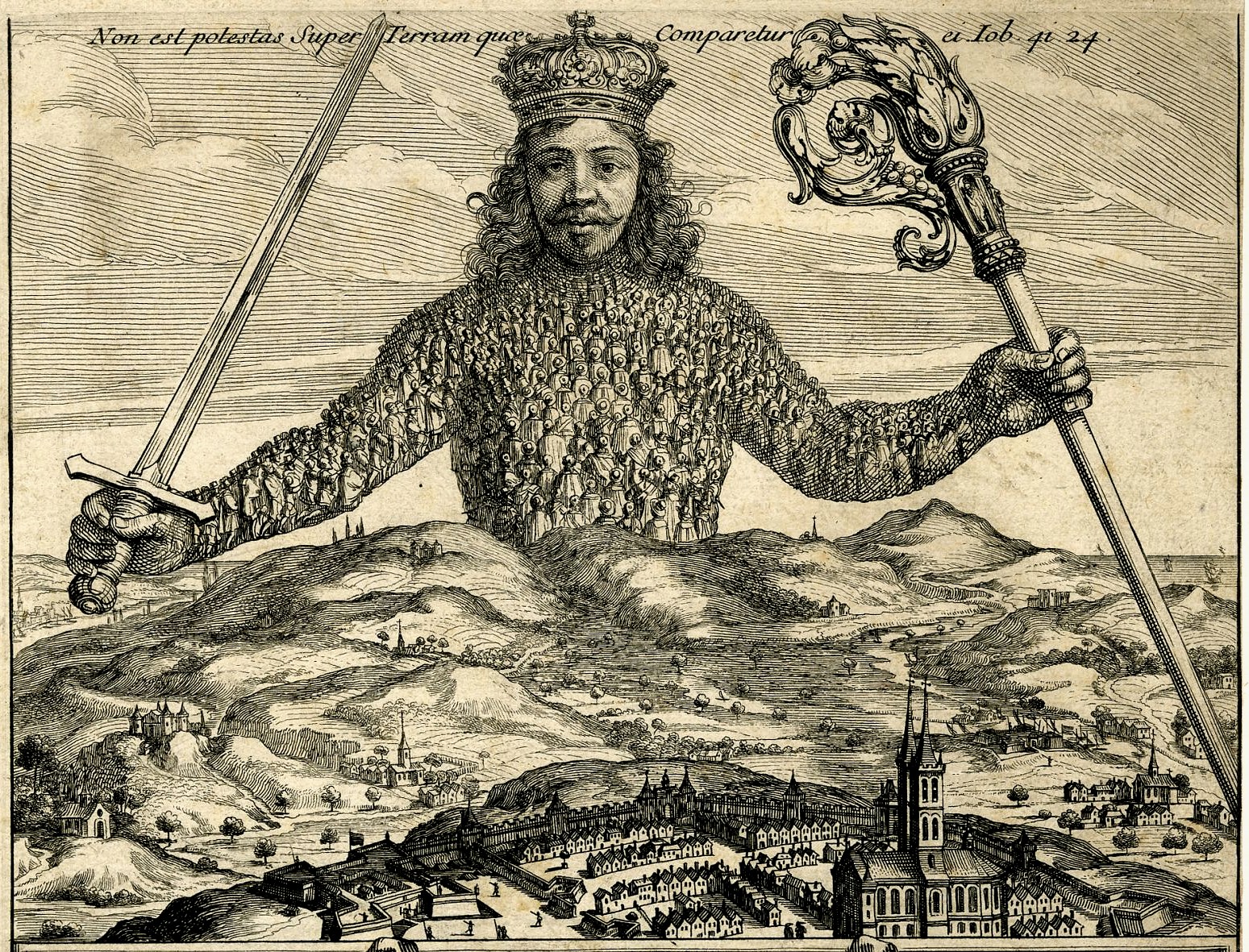 Leviathan is het bekendste werk van Thomas Hobbes (1588-1679), via